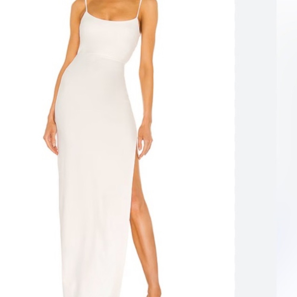 Lovers + Friends Ivory Spaghetti Strap Maxi Dress